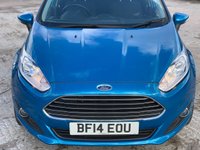 USED 2014 14 FORD FIESTA 1.0 ZETEC 5d 99 BHP 2 KEYS+&pound;0 ROAD TAX+AIR CON+PRIVACY GLASS+ALLOYS+DAB+BLUETOOTH+USB+MEDIA+AUX