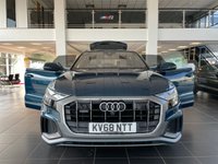 USED 2018 68 AUDI Q8 3.0 TDI QUATTRO S LINE 5d 282 BHP HUGE SPEC, RARE GALAXY BLUE
