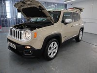 USED 2015 15 JEEP RENEGADE 1.6 M-JET LIMITED 5d 118 BHP GREAT FACTORY OPTION LOADED JEEP WITH THE LEATHER INTERIOR.