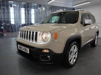 USED 2015 15 JEEP RENEGADE 1.6 M-JET LIMITED 5d 118 BHP GREAT FACTORY OPTION LOADED JEEP WITH THE LEATHER INTERIOR.