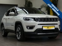 USED 2019 19 JEEP COMPASS 1.4 MULTIAIR II LIMITED 5d 138 BHP SAT NAV LEATHER HEATED SEATS CAZ ULEZ COMPLIANT
