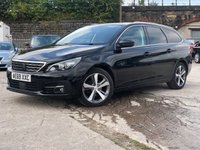 USED 2019 69 PEUGEOT 308 SW 1.5 BLUEHDI S/S SW TECH EDITION 5d 129 BHP 2 KEYS+FSH+1 OWNER FROM NEW++NAVIGATION+PARKING SENSORS+CLIMATE+PANORAMIC ROOF+PRIVACY GLASS+ADAPTIVE CRUISE+PARK ASSIST+PARKING CAMERA+HALF LEATHER TRIM+BLUETOOTH+MEDIA+AUX+USB+DAB