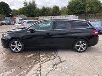 USED 2019 69 PEUGEOT 308 SW 1.5 BLUEHDI S/S SW TECH EDITION 5d 129 BHP 2 KEYS+FSH+1 OWNER FROM NEW++NAVIGATION+PARKING SENSORS+CLIMATE+PANORAMIC ROOF+PRIVACY GLASS+ADAPTIVE CRUISE+PARK ASSIST+PARKING CAMERA+HALF LEATHER TRIM+BLUETOOTH+MEDIA+AUX+USB+DAB