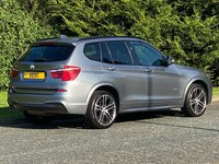 USED 2016 16 BMW X3 2.0 XDRIVE20D M SPORT 5d 188 BHP 4WDrive Black Leather Sat Nav