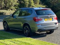 USED 2016 16 BMW X3 2.0 XDRIVE20D M SPORT 5d 188 BHP 4WDrive Black Leather Sat Nav