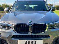 USED 2016 16 BMW X3 2.0 XDRIVE20D M SPORT 5d 188 BHP 4WDrive Black Leather Sat Nav