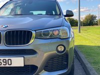 USED 2016 16 BMW X3 2.0 XDRIVE20D M SPORT 5d 188 BHP 4WDrive Black Leather Sat Nav