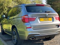 USED 2016 16 BMW X3 2.0 XDRIVE20D M SPORT 5d 188 BHP 4WDrive Black Leather Sat Nav