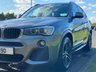 USED 2016 16 BMW X3 2.0 XDRIVE20D M SPORT 5d 188 BHP 4WDrive Black Leather Sat Nav
