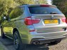 USED 2016 16 BMW X3 2.0 XDRIVE20D M SPORT 5d 188 BHP 4WDrive Black Leather Sat Nav