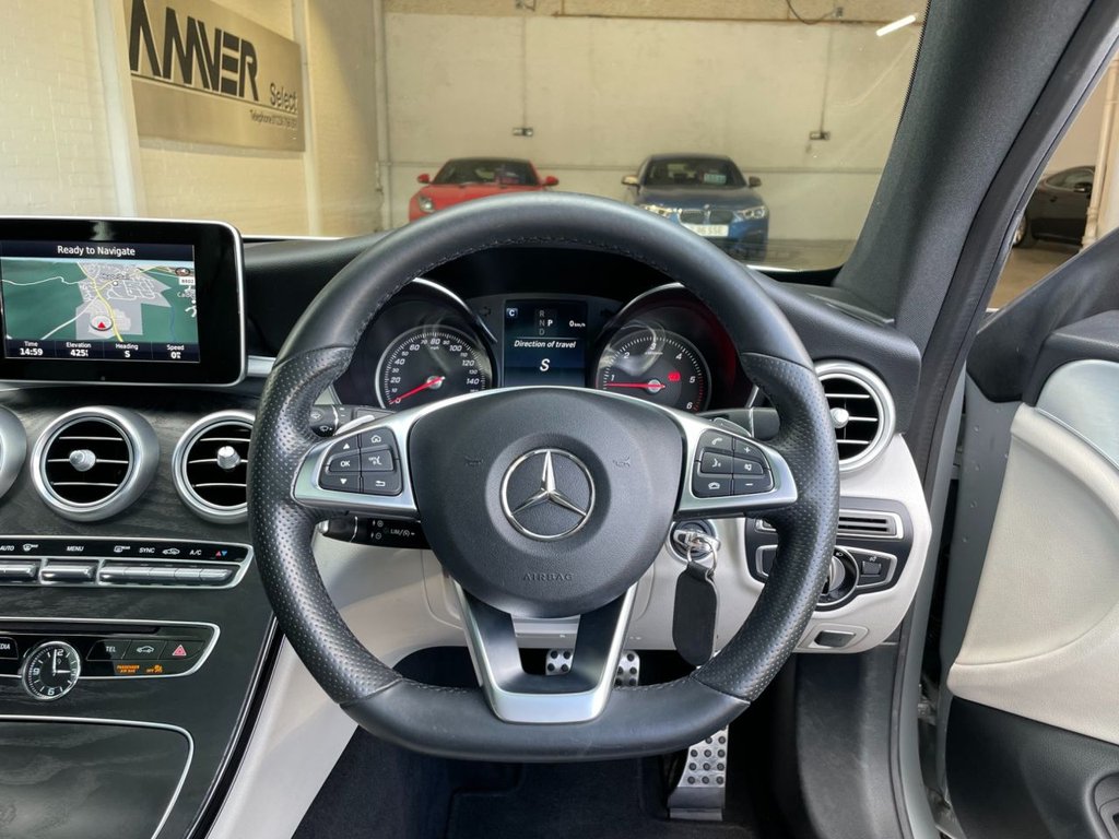 USED 2016 16 MERCEDES-BENZ C-CLASS 2.1 C 220 D AMG LINE PREMIUM 2d 168 BHP 