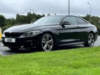 USED 2015 15 BMW 4 SERIES 3.0 435D XDRIVE M SPORT 2d 309 BHP 4WDrive Black Leather Sat Nav