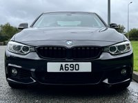 USED 2015 15 BMW 4 SERIES 3.0 435D XDRIVE M SPORT 2d 309 BHP 4WDrive Black Leather Sat Nav