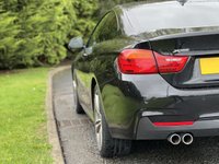 USED 2015 15 BMW 4 SERIES 3.0 435D XDRIVE M SPORT 2d 309 BHP 4WDrive Black Leather Sat Nav
