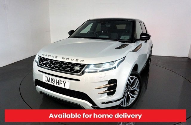 2019 19 Land Rover Range Rover Evoque 2.0 FIRST EDITION 5d AUTO-2 OWNER CAR-MERIDIAN SOUND-PANORAMIC ROOF-ELECTRIC FOLDING MIRRORS-ELECTRIC MEMORY SEAT-TWO TONE LEATHER-HEATED SEATS-HEATED STEERING WHEEL-AMBIENT LIGHTING-BLUETOOTH-CRUISE CONTROL-SATNAV-PARKING SENSORS-REVERSE CAMERA-DAB RADIO-CLIMATE CONTROL
