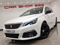 USED 2019 69 PEUGEOT 308 1.2 PURETECH GPF (131 PS) GT LINE ( EURO 6 ) 5DR S/S + NAV + PANORAMIC ROOF + 1/2 LEATHERS + APPLE CAR PLAY + CRUISE + MULTIMEDIA + 360 CAMERA + F-R PARK + PRIVACY + LEDS + 18S 18S+PANROOF+LEDS+TINTS+360CAM+1/2 LEATHER+NAV+CRUISE