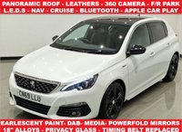 USED 2019 69 PEUGEOT 308 1.2 PURETECH GPF (131 PS) GT LINE ( EURO 6 ) 5DR S/S + NAV + PANORAMIC ROOF + 1/2 LEATHERS + APPLE CAR PLAY + CRUISE + MULTIMEDIA + 360 CAMERA + F-R PARK + PRIVACY + LEDS + 18S 18S+PANROOF+LEDS+TINTS+360CAM+1/2 LEATHER+NAV+CRUISE