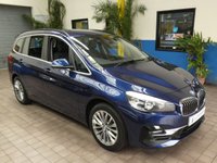 USED 2019 19 BMW 2 SERIES 1.5 218I LUXURY GRAN TOURER 5d 139 BHP 7 SEATS SAT NAV LEATHER 6 MONTHS GOLD WARRANTY