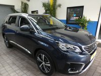 USED 2019 68 PEUGEOT 5008 1.5 BLUEHDI S/S ALLURE 5d 129 BHP STUNNING EXAMPLE 7 SEATS SAT NAV PART LEATHER 6 MONTHS GOLD WARRANTY