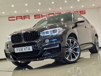 USED 2018 18 BMW X6 3.0 M50D (381 PS) AUTO XDRIVE ( EURO 6 ) S/S 5DR + PRO NAV + E/M/HEATED SPORTS LEATHERS + HEAD UP + HARMAN KARDON + MEDIA + CRUISE + PRIVACY + R/CAMERA + F-R PARK + M PERFORMANCE BODYKIT + 21S + XENON - LED + E/BOOT 21S+R/CAM+TINTS+XENON-LED+LEATHER+NAV+HK+CRUISE+HUD