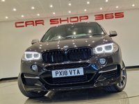 USED 2018 18 BMW X6 3.0 M50D (381 PS) AUTO XDRIVE ( EURO 6 ) S/S 5DR + PRO NAV + E/M/HEATED SPORTS LEATHERS + HEAD UP + HARMAN KARDON + MEDIA + CRUISE + PRIVACY + R/CAMERA + F-R PARK + M PERFORMANCE BODYKIT + 21S + XENON - LED + E/BOOT 21S+R/CAM+TINTS+XENON-LED+LEATHER+NAV+HK+CRUISE+HUD