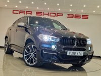 USED 2018 18 BMW X6 3.0 M50D (381 PS) AUTO XDRIVE ( EURO 6 ) S/S 5DR + PRO NAV + E/M/HEATED SPORTS LEATHERS + HEAD UP + HARMAN KARDON + MEDIA + CRUISE + PRIVACY + R/CAMERA + F-R PARK + M PERFORMANCE BODYKIT + 21S + XENON - LED + E/BOOT 21S+R/CAM+TINTS+XENON-LED+LEATHER+NAV+HK+CRUISE+HUD