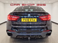 USED 2018 18 BMW X6 3.0 M50D (381 PS) AUTO XDRIVE ( EURO 6 ) S/S 5DR + PRO NAV + E/M/HEATED SPORTS LEATHERS + HEAD UP + HARMAN KARDON + MEDIA + CRUISE + PRIVACY + R/CAMERA + F-R PARK + M PERFORMANCE BODYKIT + 21S + XENON - LED + E/BOOT 21S+R/CAM+TINTS+XENON-LED+LEATHER+NAV+HK+CRUISE+HUD