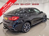 USED 2018 18 BMW X6 3.0 M50D (381 PS) AUTO XDRIVE ( EURO 6 ) S/S 5DR + PRO NAV + E/M/HEATED SPORTS LEATHERS + HEAD UP + HARMAN KARDON + MEDIA + CRUISE + PRIVACY + R/CAMERA + F-R PARK + M PERFORMANCE BODYKIT + 21S + XENON - LED + E/BOOT 21S+R/CAM+TINTS+XENON-LED+LEATHER+NAV+HK+CRUISE+HUD