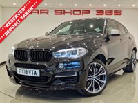 USED 2018 18 BMW X6 3.0 M50D (381 PS) AUTO XDRIVE ( EURO 6 ) S/S 5DR + PRO NAV + E/M/HEATED SPORTS LEATHERS + HEAD UP + HARMAN KARDON + MEDIA + CRUISE + PRIVACY + R/CAMERA + F-R PARK + M PERFORMANCE BODYKIT + 21S + XENON - LED + E/BOOT 21S+R/CAM+TINTS+XENON-LED+LEATHER+NAV+HK+CRUISE+HUD