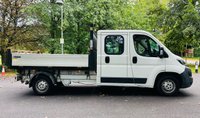 USED 2015 15 PEUGEOT BOXER 2.2 HDI 335 L3 CRC 130 BHP 7 SEATER CREW CAB TIPPER 7 SEAT DOUBLE CAB TIPPER - SUPER LOW MILEAGE - 12m MOT