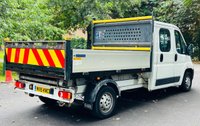 USED 2015 15 PEUGEOT BOXER 2.2 HDI 335 L3 CRC 130 BHP 7 SEATER CREW CAB TIPPER 7 SEAT DOUBLE CAB TIPPER - SUPER LOW MILEAGE - 12m MOT