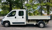 USED 2015 15 PEUGEOT BOXER 2.2 HDI 335 L3 CRC 130 BHP 7 SEATER CREW CAB TIPPER 7 SEAT DOUBLE CAB TIPPER - SUPER LOW MILEAGE - 12m MOT