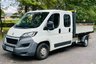 USED 2015 15 PEUGEOT BOXER 2.2 HDI 335 L3 CRC 130 BHP 7 SEATER CREW CAB TIPPER 7 SEAT DOUBLE CAB TIPPER - SUPER LOW MILEAGE - 12m MOT