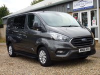 USED 2018 68 FORD TRANSIT CUSTOM 2.0 300 LIMITED DCIV L1 H1 129 BHP www.suffolkcarcentre.co.uk - Located at Reydon