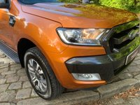 USED 2018 18 FORD RANGER 3.2 WILDTRAK 4X4 DCB TDCI 4d 197 BHP 2018/18 FORD RANGER 3.2 WILD-TRACK DOUBLE CAB AUTOMATIC 4X4 PICKUP - SATELLITE NAVIGATION - TOW PACK - ROLLER SHUTTER BACK - 1 OWNER FROM NEW - FULL HISTORY - 1/2 LEATHER