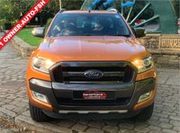 USED 2018 18 FORD RANGER 3.2 WILDTRAK 4X4 DCB TDCI 4d 197 BHP 2018/18 FORD RANGER 3.2 WILD-TRACK DOUBLE CAB AUTOMATIC 4X4 PICKUP - SATELLITE NAVIGATION - TOW PACK - ROLLER SHUTTER BACK - 1 OWNER FROM NEW - FULL HISTORY - 1/2 LEATHER