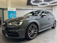 USED 2015 M AUDI A3 2.0 S3 SPORTBACK QUATTRO 5d 296 BHP Daytona Grey, Supersport Seats