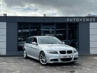 USED 2010 60 BMW 3 SERIES 2.0 320D M SPORT BUSINESS EDITION TOURING 5d 181 BHP REAR PARKING SENSORS + BLUETOOTH + SAT NAV + CRUISE CONTROL + HEATED LEATHER SEATS