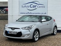 USED 2012 62 HYUNDAI VELOSTER 1.6 GDI 4d 138 BHP www.suffolkcarcentre.co.uk - Located at Lowestoft