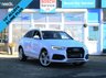 USED 2016 16 AUDI Q3 2.0 TDI QUATTRO S LINE PLUS 5d 148 BHP Finished in GLACIER WHITE with contrasting Black LEATHER / Alcantara trim. This low mileage, Audi Q3 is a upmarket, premium, compact SUV. It offers plenty of space, Great fun to drive and lots of high tech features. All at a very affordable price. Spec includes 19" Alloys, Leather, Sat Nav, Power Boot, Front and Rear Park Sensors, Tinted windows, B/Tooth and much more. Dealer serviced at 12936 miles, 29062 miles and at 40300 miles.