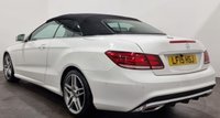 USED 2015 15 MERCEDES-BENZ E-CLASS 2.1 E220 BLUETEC AMG LINE 2d 174 BHP Elegant Convertible , High gloss Polar White,  Contrasting full black leather ,seat air neck scarf