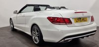 USED 2015 15 MERCEDES-BENZ E-CLASS 2.1 E220 BLUETEC AMG LINE 2d 174 BHP Elegant Convertible , High gloss Polar White,  Contrasting full black leather ,seat air neck scarf
