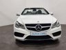 USED 2015 15 MERCEDES-BENZ E-CLASS 2.1 E220 BLUETEC AMG LINE 2d 174 BHP Elegant Convertible , High gloss Polar White,  Contrasting full black leather ,seat air neck scarf