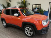 USED 2016 66 JEEP RENEGADE 1.4 LIMITED 5d 168 BHP BIG SPEC 4WD SAT NAV PANORAMIC SUNROOF LEATHER 1 OWNER SERVICE HISTORY 6 MONTHS GOLD WARRANTY