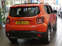 USED 2016 66 JEEP RENEGADE 1.4 LIMITED 5d 168 BHP BIG SPEC 4WD SAT NAV PANORAMIC SUNROOF LEATHER 1 OWNER SERVICE HISTORY 6 MONTHS GOLD WARRANTY
