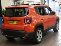 USED 2016 66 JEEP RENEGADE 1.4 LIMITED 5d 168 BHP BIG SPEC 4WD SAT NAV PANORAMIC SUNROOF LEATHER 1 OWNER SERVICE HISTORY 6 MONTHS GOLD WARRANTY
