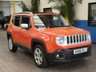 USED 2016 66 JEEP RENEGADE 1.4 LIMITED 5d 168 BHP BIG SPEC 4WD SAT NAV PANORAMIC SUNROOF LEATHER 1 OWNER SERVICE HISTORY 6 MONTHS GOLD WARRANTY