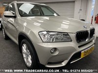 USED 2011 11 BMW X3 XDRIVE20D SE STEPTRONIC 8 SPEED AUTO UK DELIVERY FLAT FEE &pound;100*VIDEO AVAILABLE*FINANCE ARRANGED*PART EX*HPI CLEAR