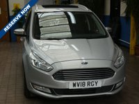 USED 2018 18 FORD GALAXY 2.0 TITANIUM X TDCI 5d 148 BHP 7 SEAT SAT NAV SUNROOF LEATHER GENUINE LOW MILES 1 OWNER SERVICE HISTORY 6 MONTHS GOLD WARRANTY