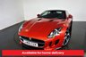 USED 2016 65 JAGUAR F-TYPE 3.0 V6 2d AUTO-1 OWNER FROM NEW-GLASS PANORAMIC ROOF-LOW MILEAGE EXAMPLE-ITALIAN RACING RED-BLACK LEATHER UPHOLSTERY-20